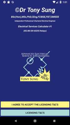 Emulate Android APK Dr Tony Sungs Electrical Calculator IEC Relay