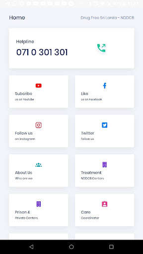Run android online APK Drugs Free Sri Lanka - NDDCB from MyAndroid or emulate Drugs Free Sri Lanka - NDDCB using MyAndroid Run android online APK Drugs Free Sri Lanka - NDDCB from MyAndroid or emulate Drugs Free Sri Lanka - NDDCB using MyAndroid