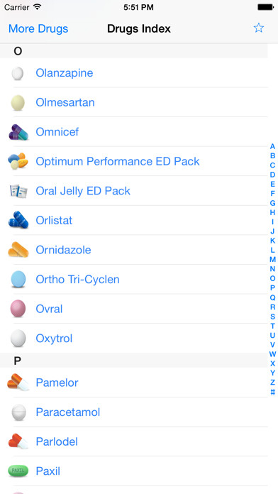 Emulate iPhone app Drugs Index & Guide using MyAndroid Emulate iPhone app Drugs Index & Guide using MyAndroid