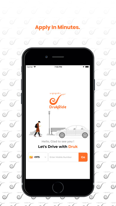 Emulate iPhone app DrukRide Driver using MyAndroid