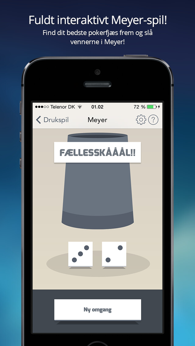 Emulate iPhone app Drukspil - Ultimativ 4-i-én drukspils app! using MyAndroid