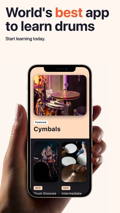 Emulate iPhone app Drum Lessons For Beginners using MyAndroid