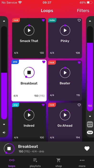 Emulate iPhone app Drum Loops for Guitar using MyAndroid Emulate iPhone app Drum Loops for Guitar using MyAndroid
