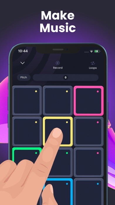 Emulate iPhone app Drum Pads Guru Pro Beat Maker using MyAndroid