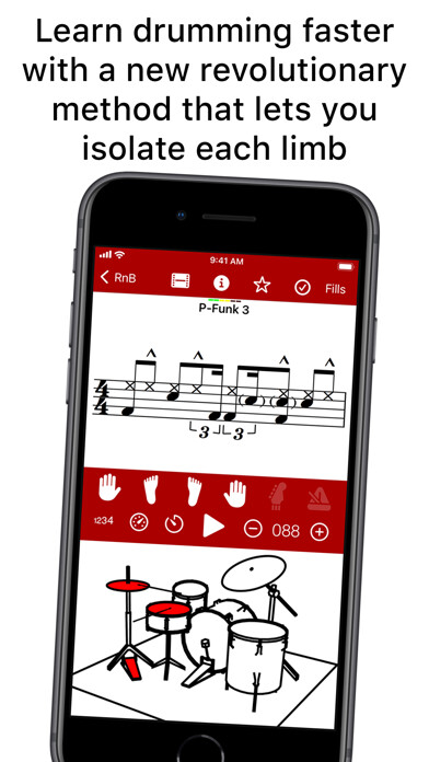Emulate iPhone app Drum School using MyAndroid