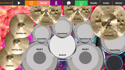 Emulate iPhone app Drum Set + - Real Pad Machine using MyAndroid