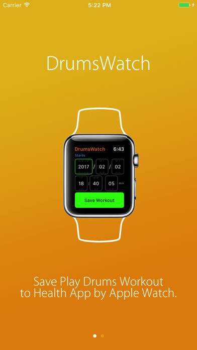 Emulate iPhone app DrumsWatch - Save Drums Workout for Apple Watch using MyAndroid Emulate iPhone app DrumsWatch - Save Drums Workout for Apple Watch using MyAndroid