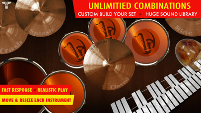 Emulate iPhone app Drums XD FREE - Studio Quality Percussion Custom Built By You! - iPhone Version using MyAndroid