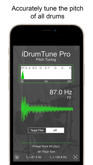 Emulate iPhone app Drum Tuner - iDrumTune Pro using MyAndroid Emulate iPhone app Drum Tuner - iDrumTune Pro using MyAndroid