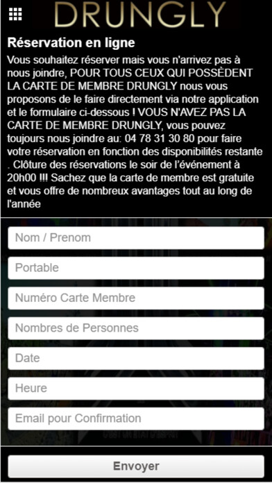 Emulate iPhone app Drungly Discothèque using MyAndroid