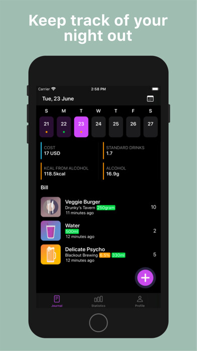 Emulate iPhone app Drunky - Alcohol Tracker using MyAndroid Emulate iPhone app Drunky - Alcohol Tracker using MyAndroid