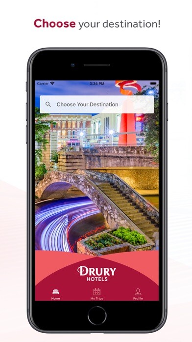 Emulate iPhone app Drury Hotels using MyAndroid