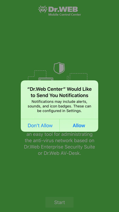 Emulate iPhone app Dr.Web Mobile Control Center using MyAndroid Emulate iPhone app Dr.Web Mobile Control Center using MyAndroid