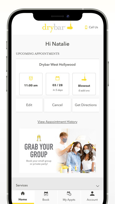 Emulate iPhone app Drybar using MyAndroid Emulate iPhone app Drybar using MyAndroid