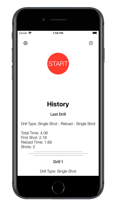 Emulate iPhone app Dry Fire - Shot Timer using MyAndroid