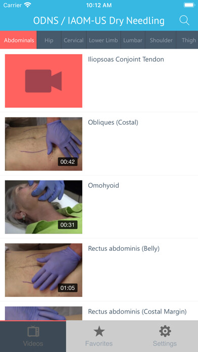 Emulate iPhone app Dry Needling Clinic Companion using MyAndroid