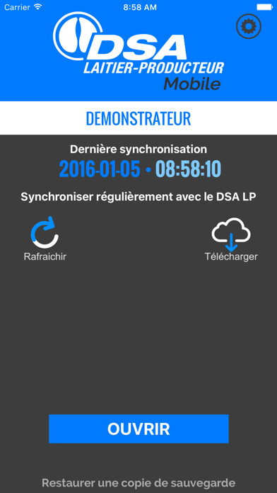 Emulate iPhone app DSA Laitier-Producteur Mobile using MyAndroid Emulate iPhone app DSA Laitier-Producteur Mobile using MyAndroid