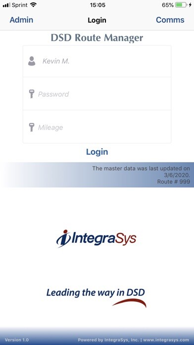 Emulate iPhone app DSD Route Manager using MyAndroid