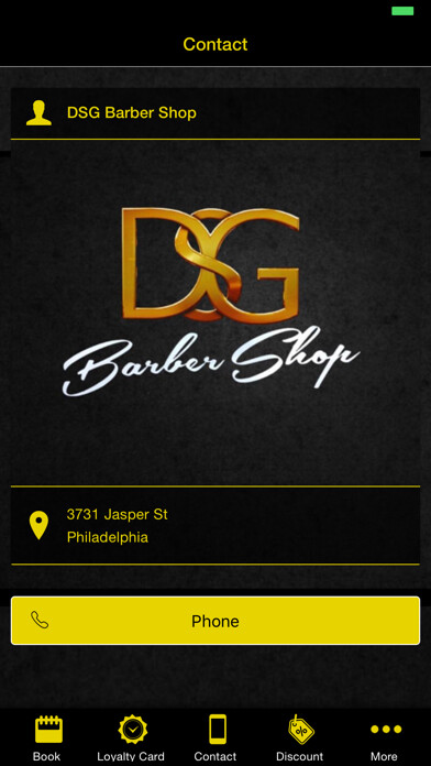 Emulate iPhone app DSG Barber shop using MyAndroid