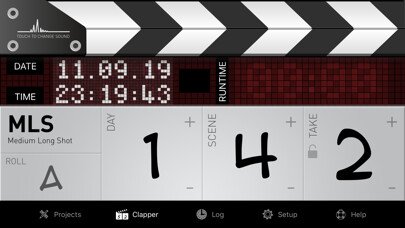 Emulate iPhone app DSLR Clapperboard using MyAndroid