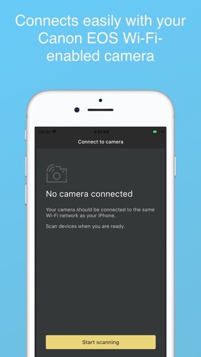 Emulate iPhone app DSLR remote for Canon EOS using MyAndroid