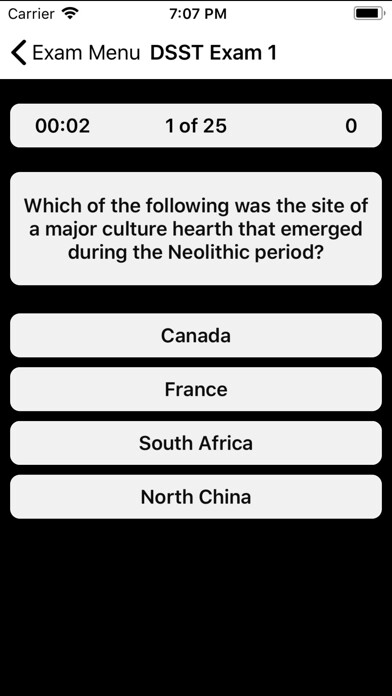 Emulate iPhone app DSST Human Cultural Geography using MyAndroid