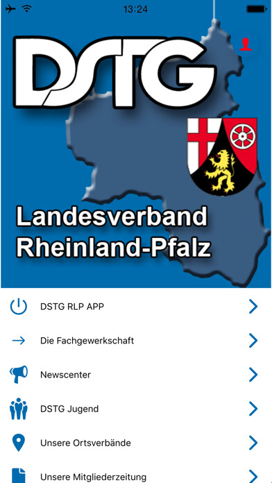 Emulate iPhone app DSTG Rheinland-Pfalz (neu) using MyAndroid Emulate iPhone app DSTG Rheinland-Pfalz (neu) using MyAndroid
