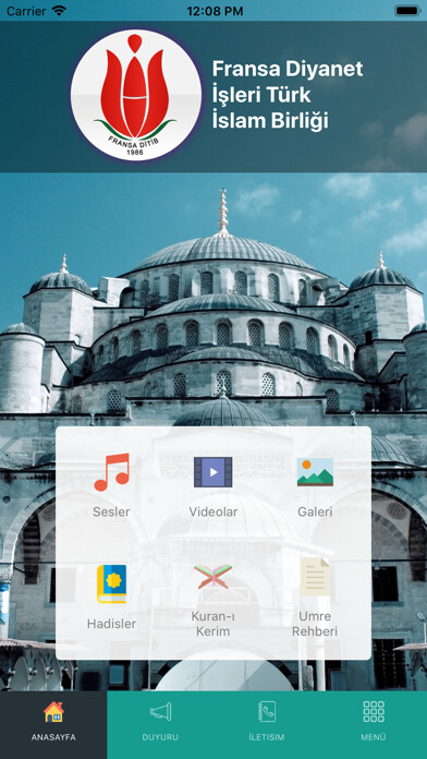 Emulate iPhone app DİTİB Fransa using MyAndroid