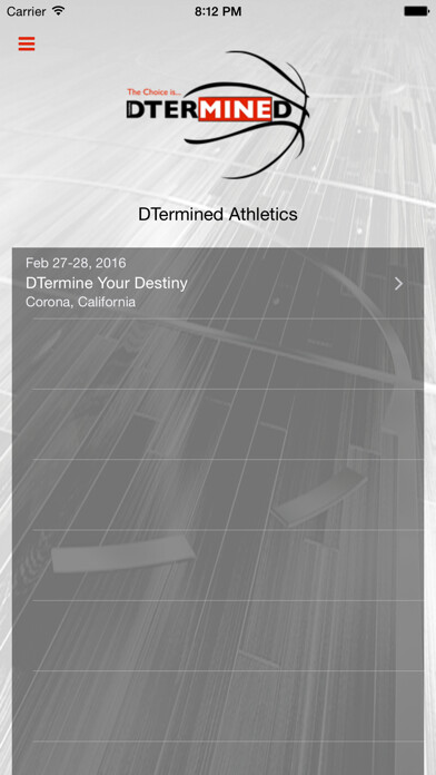 Emulate iPhone app DTermined Athletics using MyAndroid