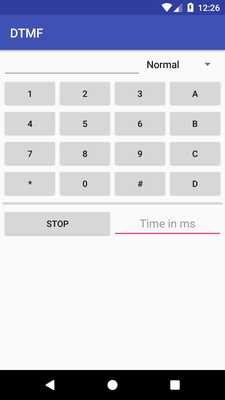 Emulate Android APK DTMF