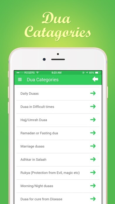 Emulate iPhone app Dua & Azkar : Islamic Prayers using MyAndroid Emulate iPhone app Dua & Azkar : Islamic Prayers using MyAndroid