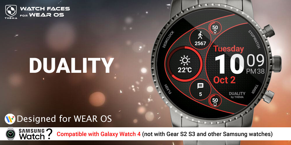 Run android online APK Duality Watch Face from MyAndroid or emulate Duality Watch Face using MyAndroid