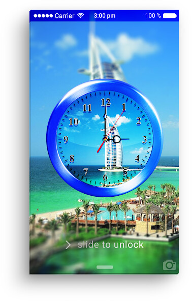 Emulate Android APK Dubai Clock Live Wallpaper