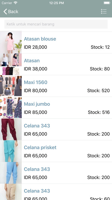 Emulate iPhone app Dubai Fashion Tanah Abang using MyAndroid