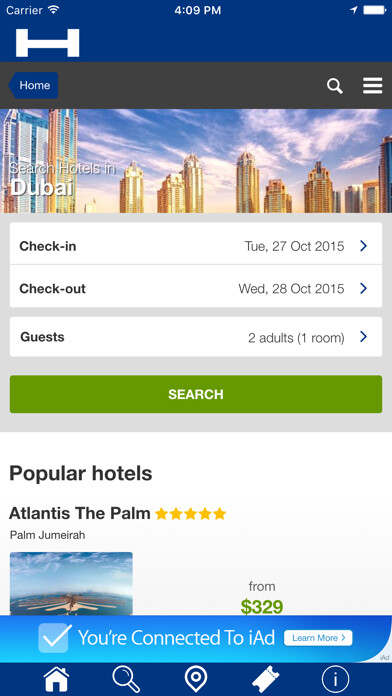 Emulate iPhone app Dubai Hotels + Compare and Booking Hotel for Tonight with map and travel tour using MyAndroid Emulate iPhone app Dubai Hotels + Compare and Booking Hotel for Tonight with map and travel tour using MyAndroid