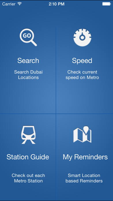 Emulate iPhone app Dubai Metro Ride & Remind using MyAndroid