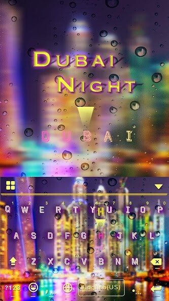 Emulate Android APK Dubai Night Keyboard Theme
