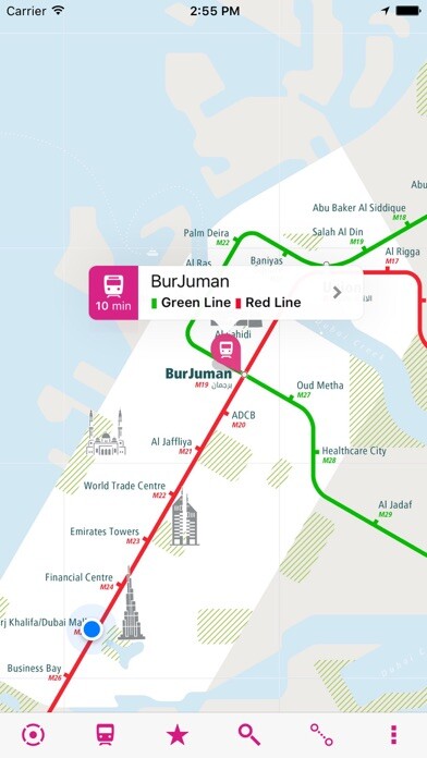 Emulate iPhone app Dubai Rail Map Lite using MyAndroid