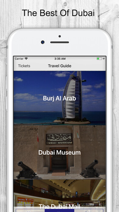 Emulate iPhone app Dubai Tickets & Travel Guide using MyAndroid Emulate iPhone app Dubai Tickets & Travel Guide using MyAndroid