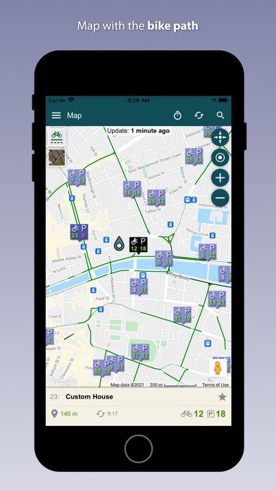 Emulate iPhone app Dublin Bikes App using MyAndroid