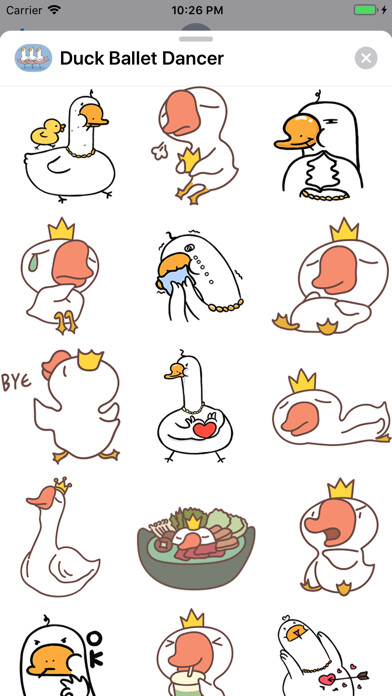 Emulate iPhone app Duck Ballet Dancer Animated using MyAndroid