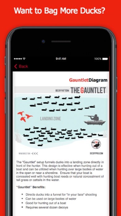 Emulate iPhone app Duck Hunting Spreads & Diagrams - Duck Hunting App using MyAndroid Emulate iPhone app Duck Hunting Spreads & Diagrams - Duck Hunting App using MyAndroid