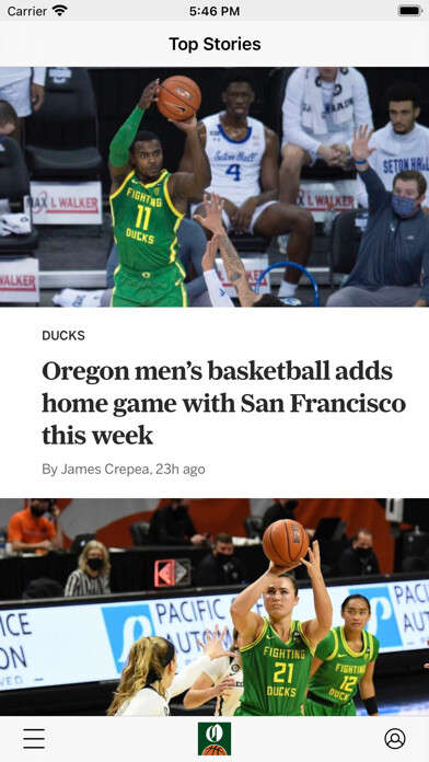 Emulate iPhone app Ducks Basketball News using MyAndroid Emulate iPhone app Ducks Basketball News using MyAndroid