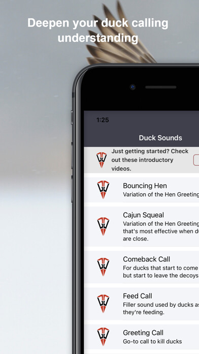 Emulate iPhone app Duck Tech using MyAndroid