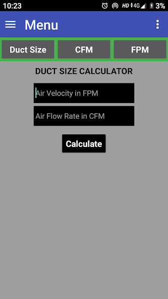 Emulate iPhone app Duct Calculator using MyAndroid Emulate iPhone app Duct Calculator using MyAndroid