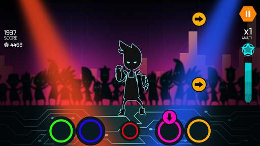 Run android online APK Dude Dancer: Rhythm Game with Dubstep & NewWave from MyAndroid or emulate Dude Dancer: Rhythm Game with Dubstep & NewWave using MyAndroid