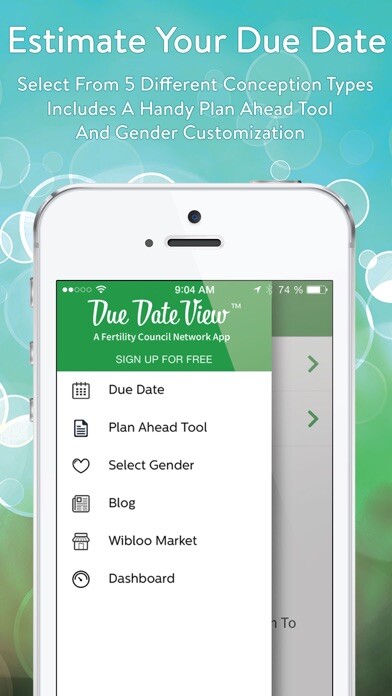 Emulate iPhone app Due Date View - Pregnancy calculator using MyAndroid Emulate iPhone app Due Date View - Pregnancy calculator using MyAndroid