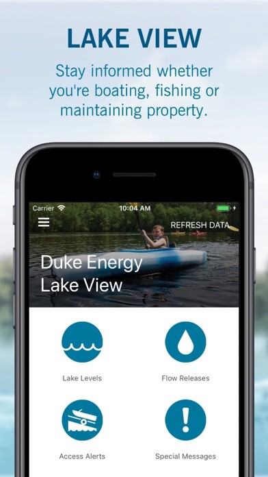 Emulate iPhone app Duke Energy Lake View using MyAndroid