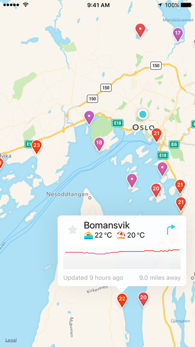 Emulate iPhone app Dukkert — Swimming temperatures in Norway using MyAndroid Emulate iPhone app Dukkert — Swimming temperatures in Norway using MyAndroid