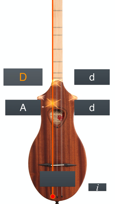 Emulate iPhone app Dulcimer Tuner Simple Mixolydian using MyAndroid